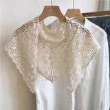 BOHO COTTON TRIANGLE SCARF SUMMER NECK WRAP_CWASC0842