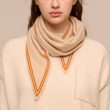 LIGHTWEIGHT KNIT WRAP SOFT TRIANGLE NECK SCARF_CWASC2704