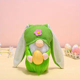 EASTER LONG EARED BUNNY FACELESS DOLL FIGURINE_CWMM3495
