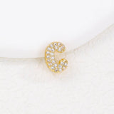 Tiny Zirconia Pendant 26 Letters Necklace_Cwmm5863