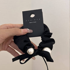 Pearl Decoration Scrunchies Elastic Hair Ties_Cwaha07283