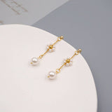 SMALL FLOWER PEARL BRACELET SET_CWAJE1668