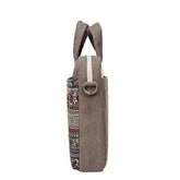 NEW ETHNIC PRINT CANVAS LAPTOP BAG_CWAB3320
