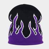FASHION FLAME JACQUARD KNITTED HAT_CWAH1615