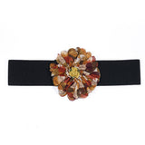 ELASTIC WIDE FLORAL WAIST BELT FOR DRESSES_CWMM6426
