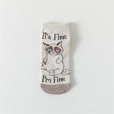 Women Cartoon Animal Cat Socks_Cwms0945