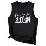 Wome Casual Plus Size Tank Top, Loose Fit_Cwttsl0422