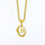 NEW 26 LETTERS OIL DROP THREE DIMENSIONAL NECKLACE_CWMM3756