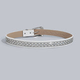 Cwabe0564_Punk Style Studded Rhinestone Belt