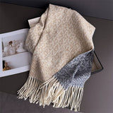 Colorblock Cashmere Feel Soft Warm Tassel Scarf_Cwasc03242