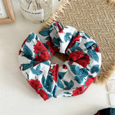 2024 NEW ROSE PRINTED LARGE INTESTINE HAIR TIE_CWAHA2419