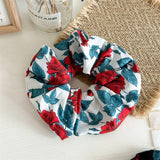 2024 NEW ROSE PRINTED LARGE INTESTINE HAIR TIE_CWAHA2419