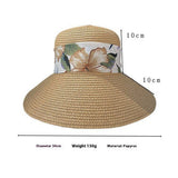 SUMMER LARGE BRIM OUTDOOR FASHION STRAW HAT_CWAH3405
