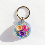 CREATIVE NEW STYLE DRIED FLOWER KEYCHAIN PENDANT_CWMM3710