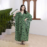 PLUS SIZE COTTON WOVEN BEACH COVER UP RESORT DRESS_CWMM6141