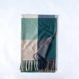 AUTUMN WINTER PLAID THICK SHAWL SCARF_CWASC0176
