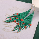 PERSONALIZED BOHEMIAN TASSEL FLOWER EARRINGS_CWAJE4001