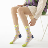 2024 NEW TRANSPARENT GLASS SILK FLOWER SOCKS_CWMS0546