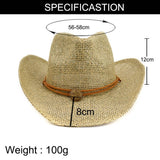 Western Cowboy Sun Shading Straw Hat_Cwah1248