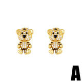DIAMOND STUDDED TIGER EARRINGS_CWAJE1009