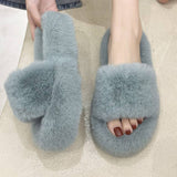 Wear Thick Bottom Of Plush Slippers Outside