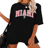 FUNNY LETTER PRINT T SHIRT FOR WOMEN LOOSE FIT_CWTTS1459