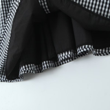 PLAID BUTTON FRONT CAMI DRESS FRENCH STYLE_CWDMD5798