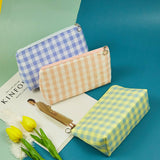 Simple Plaid Toiletry Bag Cosmetic Bag_Cwab1848