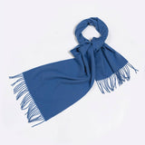 100% WOOL SIMPLE SOLID COLOR SCARF UNISEX_CWASC2296