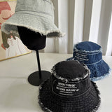 ALL MATCH WASHED LETTER EMBROIDERED BUCKET HAT_CWAB2850
