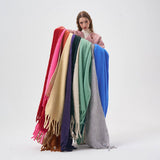 COLORBLOCK FAUX CASHMERE LONG SCARF FOR WINTER_CWASC2293