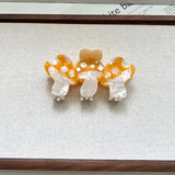 NEW MUSHROOM BOW ACETATE HAIR CLIP FOR CUTE STYLE_CWAHA5722