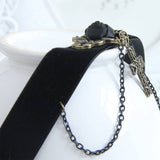 HALLOWEEN CROSS GOTHIC PUNK SHORT NECKLACE_CWMM0139