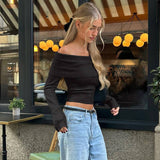 Street-Style, One-Shoulder, Form-Fitting Top