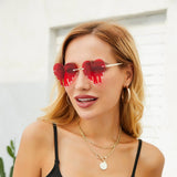 FASHIONABLE DIAMOND MELTING HEART SUNGLASSES_CWASG0709