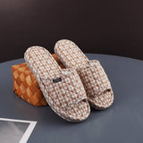 THICK COTTON INDOOR SLIPPERS WITH FABRIC SOLE_CWSHF0173
