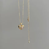 FASHIONABLE MERMAID DOUBLE LOVE NECKLACEP_CWAJE1261