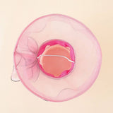 FLOWER MESH BEACH SUN HAT_CWAH1409