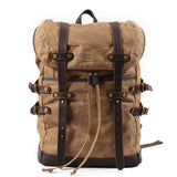 MEN S WATERPROOF CANVAS TRAVEL BACKPACK_CWAB5539