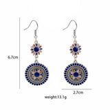 EXAGGERATED RETRO BOHEMIAN SUNFLOWER EARRINGS_CWAJE1876