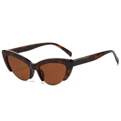 NEW HALF FRAME CAT EYE PERSONALITY SUNGLASSES_CWASG0520
