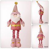 Cwmm2995_Pink Santa Doll Retractable Elk Decoration