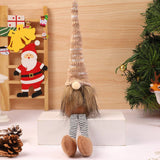 CHRISTMAS DECORATIONS FACELESS DOLL FIGURINE_CWMM2843