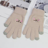 CUTE VELVET COLD PROOF TOUCH SCREEN CYCLING GLOVES_CWAG0181