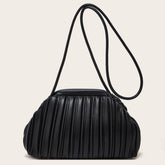 SIMPLE PLEATED SHOULDER CLOUD BAG_CWAB2646