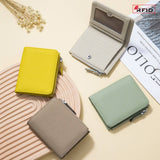 Ultra-Thin Short Card Holder Genuine Leather Wallet_Cwab3704