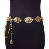 SUMMER FASHIONABLE OVAL BUCKLE WAIST CHAIN_CWABE0487