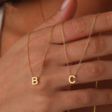 NEW CREATIVE STAINLESS STEEL GOLD LETTER NECKLACE_CWMM3755