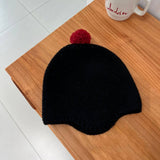 FASHIONABLE COLORFUL BALL CHILDRENS KNITTED HAT_CWAH2925