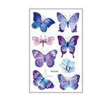 Waterproof Kids Cute Watercolor Butterfly Tattoos_Cwmm8255